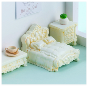 Juguetes de decoración de resina lindo Micro paisaje ornamento Mini muñecas miniatura casa de muñecas lámpara cama silla sofá gabinete piano guitarra ordenador - Product Image 3