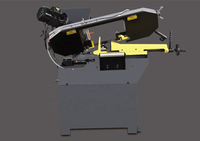 Nouvelle Scie à ruban CNC automatique pour découpe de métaux Ou Ke GB4250X 2025 avec vitesse de lame de 60 m/min, moteur 7,5 kW et cœur PLC