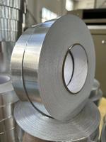 Ruban adhésif en aluminium pour conduits HVAC, avec colle à solvant, ignifuge, papier de support blanc