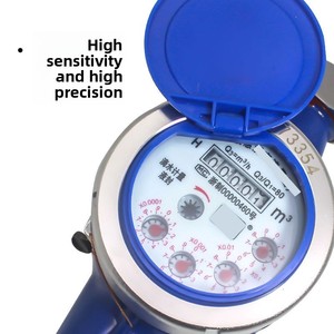 Compteur d'eau chaude et froide domestique de type rotatif, compteur d'eau chaude et froide domestique à aubes rotatives tout en cuivre - Product Image 2