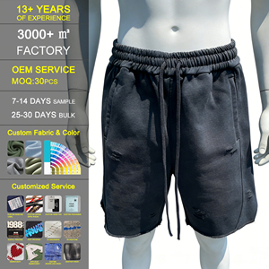 <span class=keywords><strong>Pantaloncini</strong></span> da <span class=keywords><strong>Uomo</strong></span> Oversize <span class=keywords><strong>in</strong></span> Cotone Pesante <span class=keywords><strong>con</strong></span> Lavaggio Acido Vintage, Stile Streetwear di Alta Qualità, Personalizzabili OEM - Product Image 1