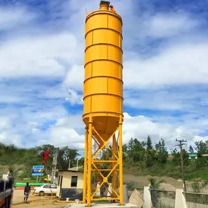 Silo-contenedor de acero Q235 de 20 pies, tamaño 30 toneladas, 50T, almacenamiento vertical, silo de cemento