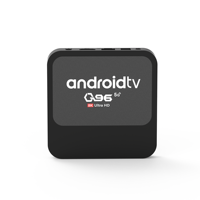 Boîtier TV intelligent Q96 V06 Android 14, lecteur multimédia 4K/8K UHD avec HDR10+, streaming double Wi-Fi