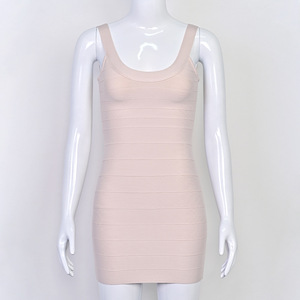Y7874- Abito da Sera Elegante di Alta Qualità, Stile Retrò, Senza Maniche, in Maglia Aderente, con Spalline Sottili, Mini Abito Aderente - Product Image 5