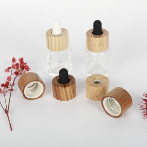 IBELONG Tapas de Plástico Estilo Bambú de 18 mm con Rosca para Botellas, Frascos y Viales de Vidrio, 100 Unidades MOQ, Cierres para Envases - Product Image 4