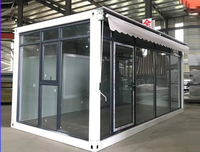 Maisons conteneurs prêtes à l'emploi Maison modulaire préfabriquée Panneau sandwich en acier Kiosque extérieur mobile Structure d'entrepôt Magasin