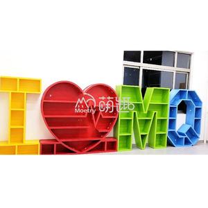 Estantería creativa con forma de letra del alfabeto 3D para niños, <span class=keywords><strong>centro</strong></span> de lectura para biblioteca - Product Image 1