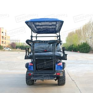 Shininglsv Oo ब्लैक इलेक्ट्रिक गोल्फ कार्ट 4 सीटों उच्च विन्यास 48v 100ah लिथियम बैटरी 5 kw गोल्फ कार्ट - Product Image 6
