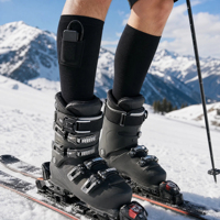 Chaussettes chauffantes USB personnalisées avec logo et chaussettes chauffantes pour hommes, chaussettes de ski rechargeables avec chaleur complète du pied et respirantes