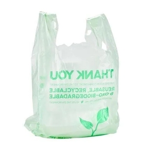 Venta caliente almidón de maíz plástico reutilizable bolsa de compras compostable biodegradable ecológico y reciclable - Product Image 1