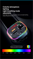 Lecteur MP3 Bluetooth pour voiture, transmetteur FM pour voiture, chargeur de téléphone portable pratique