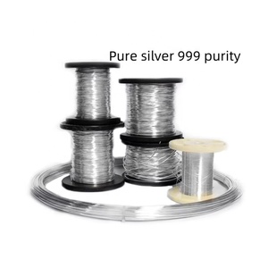 Vật liệu bạc kim loại có độ tinh khiết cao 0.2mm 999.9% dây Ag tinh khiết cho các thí nghiệm điện hóa - Product Image 2