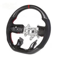 Nouveau volant en fibre de carbone véritable pour Dodge RAM 1500 2500 3500 4500 5500 2018-2024, volant plat 4 Runner