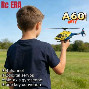 Hélicoptère RC ERA A60 Bell <span class=keywords><strong>206</strong></span> stabilisé par gyroscope, échelle 1/42, quatre canaux, monorotor, sans ailerons, modèle d'avion RC, nouveau 2026 - Product Image 1