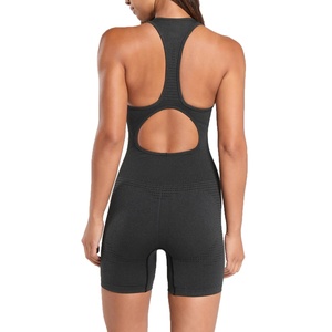 Service OEM, combinaison de yoga pour femmes, vente en gros, combinaison unie pour femmes, grande taille, pour l'été, en plein air ou en intérieur, ensembles de yoga pour femmes - Product Image 5