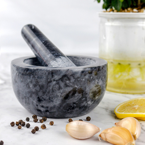 Maja de nuevo modelo de cocina casera creativa con piedra de molienda pulida para material de mármol triturador de ajo de grado alimenticio - Product Image 6