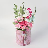 Fleurs au crochet faites à la main : Rose, Muguet, Marguerite, Tulipe – Décoration florale artificielle pour la maison et le bureau