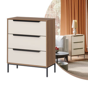 Cajones de TV de almacenamiento de 5 capas de diseño moderno Marco de acero Cajón de 3 niveles Cofre Juego de muebles de sala de estar Almacenamiento eficiente - Product Image 1