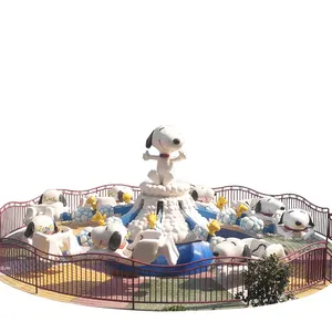 2024 nuovo design per bambini giostre parco divertimenti giostre attrezzature all'aperto parco a tema Snoopy giro per la vendita