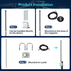 SD nhà máy tăng cao băng tần kép 7/6 dBi 2.4GHz 5.8GHz ngoài trời không thấm nước IP67 tầm xa đa hướng <span class=keywords><strong>Wifi</strong></span> Ăng Ten sợi thủy tinh - Product Image 6