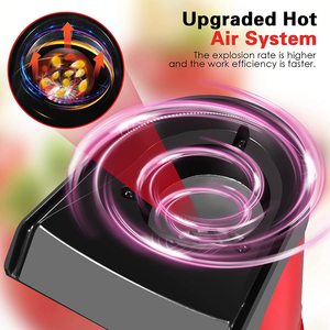 Máquina para Hacer Palomitas de Maíz de 1200W, Palomitera Eléctrica con Clasificación de Explosión Súper Alta del 98% para Cine en Casa/Fiestas - Product Image 2