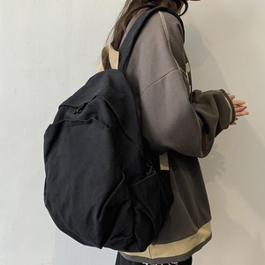 Mochila de lona deportiva informal estilo japonés <span class=keywords><strong>Retro</strong></span> al por mayor para hombres y mujeres mochilas escolares resistentes al desgaste para viajes universitarios moda - Product Image 5