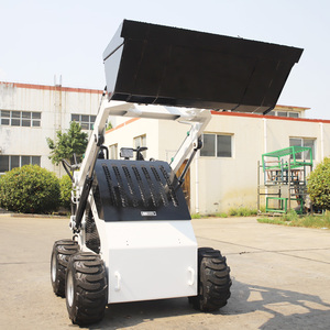 Livraison gratuite Chinois Micro Crawler Skid Steer Loader Cultivateur Rotary Tiller Loader Cheap Small Skid Steer Loaders - Product Image 6