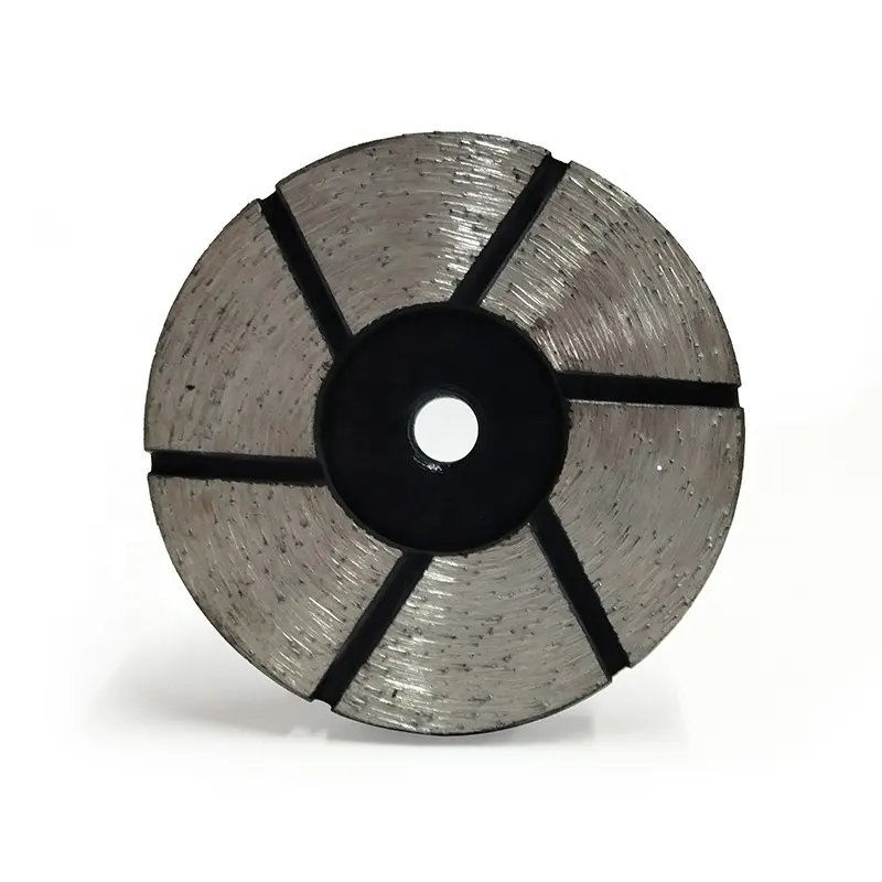 Amoladora angular sinterizada, disco abrasivo para pulir azulejos, mármol, granito, piedra, disco duro medio en forma de taza