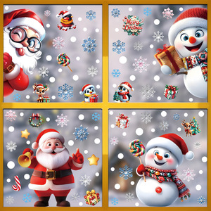 Nuovi <span class=keywords><strong>Adesivi</strong></span> <span class=keywords><strong>Natalizi</strong></span> <span class=keywords><strong>per</strong></span> Vetri con Motivo Casa del Gatto e Fiocchi di Neve <span class=keywords><strong>per</strong></span> Negozi e Centri Commerciali - Product Image 3