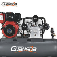Compresseur d'air de moteur à essence 10HP 250L de haute qualité en gros