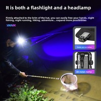 Nouvelle lampe torche transfrontalière légère en alliage d'aluminium avec porte-clés, recharge USB, double source d'éclairage, fonction gyroscopique et avertissement sonore pour l'extérieur