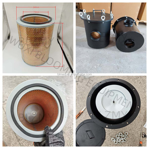 PTG 4인치 115mm 직경 블랙 에어 필터 압력 공기 링 블로어/진공 펌프용 - Product Image 1