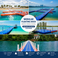 Pontons flottants gonflables GZZH, plateforme de ponton gonflable, quai de bateau gonflable, flotteurs de quai de bateau en vente, double cube, Guangdong