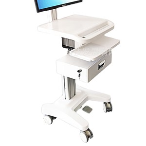 Bureau informatique d'hôpital, chariot informatique multifonctionnel, chariot de ronde des services pour médecins et infirmières, chariot poste de travail d'information - Product Image 1