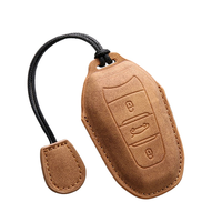 Étui de protection pour clé de voiture Leatr SLL pour Peugeot 308 408 2008 3008 4008 5008 Citroën C4 C4L C6 C3-XR Picasso DS3 DS4 DS5 Porte-clés