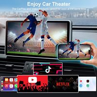 Adaptador inalámbrico CarPlay 5 en 1 Apple CarPlay y Android Auto Soporte Netflix YouTube Descargar aplicaciones Ai Box Dongle para 99% coches