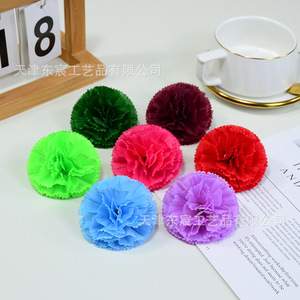 Flores Artificiales de Seda, Color Naranja, de 7cm, para Decoración Festiva, de Pared o Escritorio, Dongchen Arts Crafts - Product Image 3
