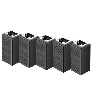 WodeXun <b>RJ45</b> Network Straight Coupler 8P8C Connector For Extending Two Ethernet <b>Cables</b> 19x20x48mm - Product Image 2
