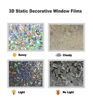 Fenster-Sichtschutzfolie, 3D-Regenbogen-Hotel-Fensterfolie, statische Prisma-Aufkleber, PVC, explosionsgeschützt, für Glastüren, Küche, dekorativ