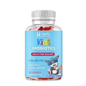 Gummies probiotiques pour enfants ODM/OEM, Merry Berry - 60 gummies - 1,5 milliard d'UFC et fibres prébiotiques - Sans OGM, végétalien - Product Image 1