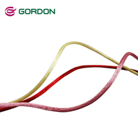Cordón de poliéster Gordon Ribbons al por mayor, de 2 mm, de colores mezclados, tipo cola de rata, para nudos chinos, trenzado, para macramé, cinta de alta intensidad de color
