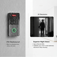 Sistema de Videoportero IP Hiwink 2K con Detección de Movimiento por Radar, Reconocimiento Facial y de Palma de la Mano, Timbre Gran Angular, Intercomunicador IP65