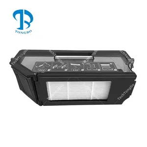 Bac à poussière et filtre Hepa à vide automatique noir pour accessoires d'aspirateur robotique <span class=keywords><strong>Ecovacs</strong></span> <span class=keywords><strong>X1</strong></span> OMNI / <span class=keywords><strong>X1</strong></span> <span class=keywords><strong>TURBO</strong></span>/ <span class=keywords><strong>X1</strong></span> PLUS - Product Image 1
