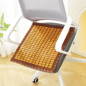 Factory <b>Stools</b> <b>Bamboo</b> Chair Cushion Cooling Mat Office Chair Seat Pad Summer Use - Product Image 1