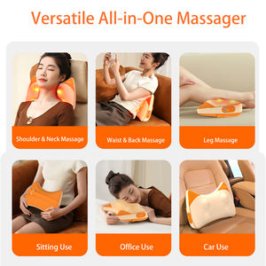 2025 <span class=keywords><strong>CE</strong></span> certificado portátil calefacción eléctrica masajeador de espalda Venta caliente Shiatsu cuello amasado almohada para masaje de cuello de hombro - Product Image 6
