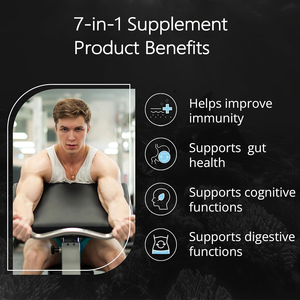 Suplemento Todo en Uno OEM, Musgo Marino, Aceite de Semillas <span class=keywords><strong>Negras</strong></span>, Ashwagandha, Alga Marina, Bardana, Vitamina C, Apoyo a la Vitalidad y Energía, 120 Cápsulas - Product Image 4