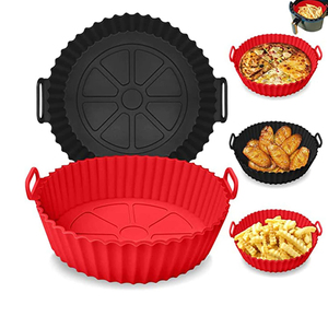 BPA Free friggitrice ad aria riutilizzabile <span class=keywords><strong>in</strong></span> <span class=keywords><strong>Silicone</strong></span> teglia stampo accessori da forno Set 3-6QT <span class=keywords><strong>Silicone</strong></span> aria friggitrice pentole per cucina - Product Image 1