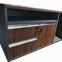 Bons fournisseurs Mobilier de bureau Bureau de luxe Design moderne en forme de L High Tech en bois Bureau de direction portable Bureau du PDG