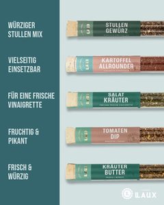 <span class=keywords><strong>Coffret</strong></span> cadeau Laux German Brotzeit, ensemble de 5 épices exquises, accessoires de haute qualité pour salade et grillades, cadeau de Pâques original pour - Product Image 3