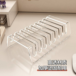 Multi Compartment Acrylic Phone <b>Tablet</b> <b>Stand</b> 5 Layer Desktop Organizer Charging Holder For Mobile Devices - Product Image 4